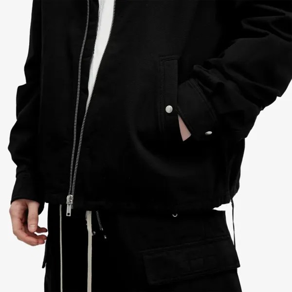 Rick Owens Drkshdw Куртка среднего веса на молнии спереди, черный