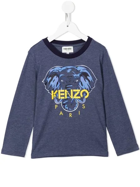Kenzo Kids толстовка с круглым вырезом и логотипом
