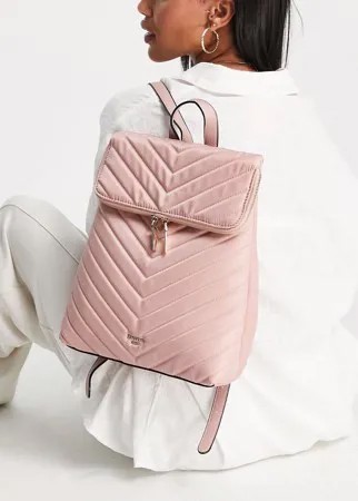 Розовый рюкзак на подкладке с шевронным узором Dune-Розовый цвет
