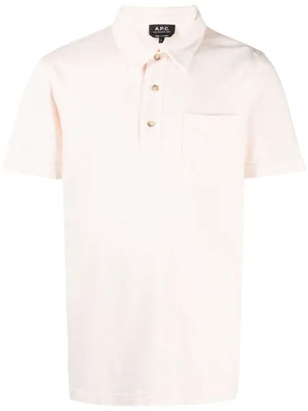 A.P.C. рубашка поло с нагрудным карманом