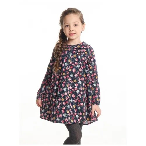 Платье Mini Maxi, фланель, хлопок, размер 98, мультиколор