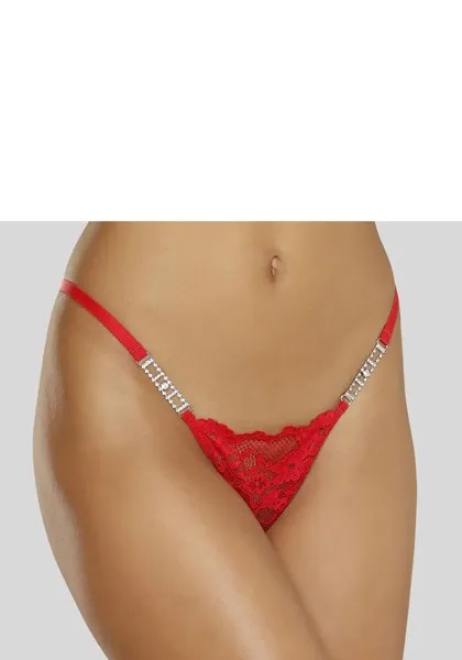 Золотая цепочка Petite Fleur с экстравагантными блестящими аксессуарами Petite Fleur Gold, красный