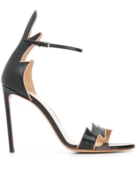 Francesco Russo jagged strap sandals