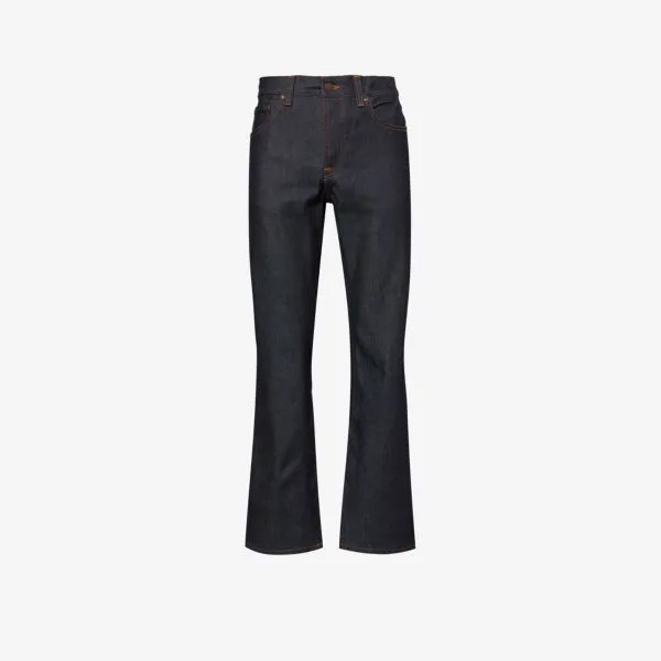 Джинсы прямого кроя свободного кроя с фирменной нашивкой Rad Rufus Nudie Jeans, цвет dry heavy