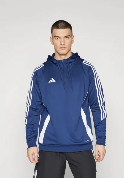 Толстовка TIRO TRAINING HOODIE adidas Performance, цвет team navy blue/white