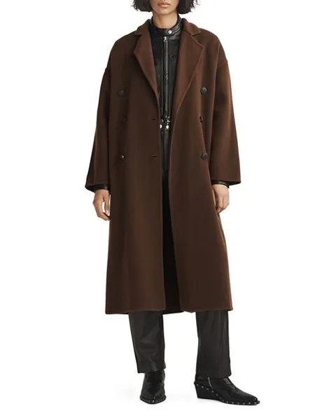 Однобортное пальто Thea rag & bone, цвет Brown