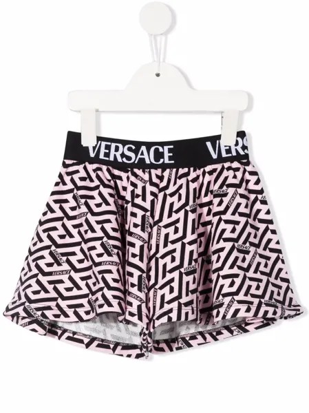 Versace Kids шорты с логотипом