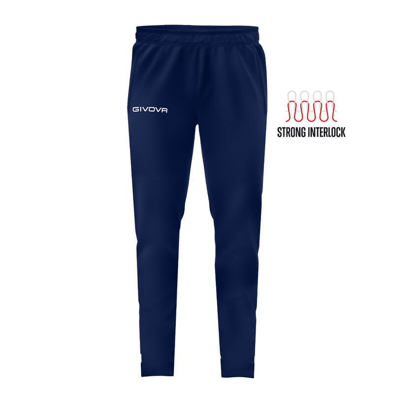 Givova 100 Темно-синие спортивные брюки из полиэстера для взрослых