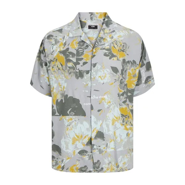 Рубашка с коротким рукавом Jack & Jones 12257405 Jeff Rotary Aop Resort, Разноцветный