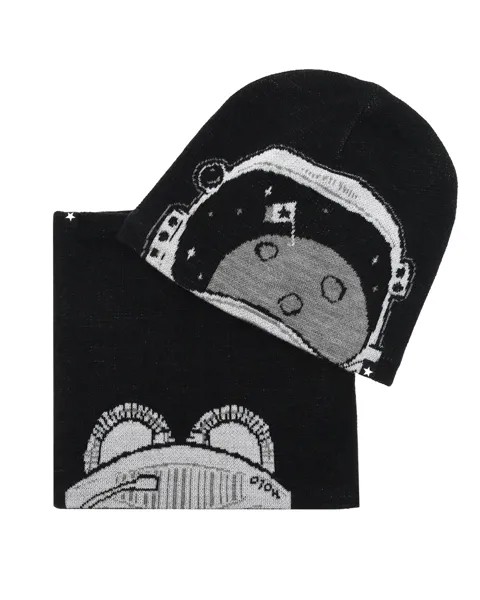 Комплект Kleo Very Black из шапки и шарфа Molo
