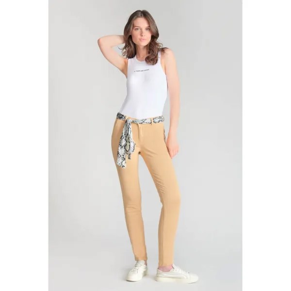 Брюки Le Temps Des Cerises Dyli Belted chino, зеленый