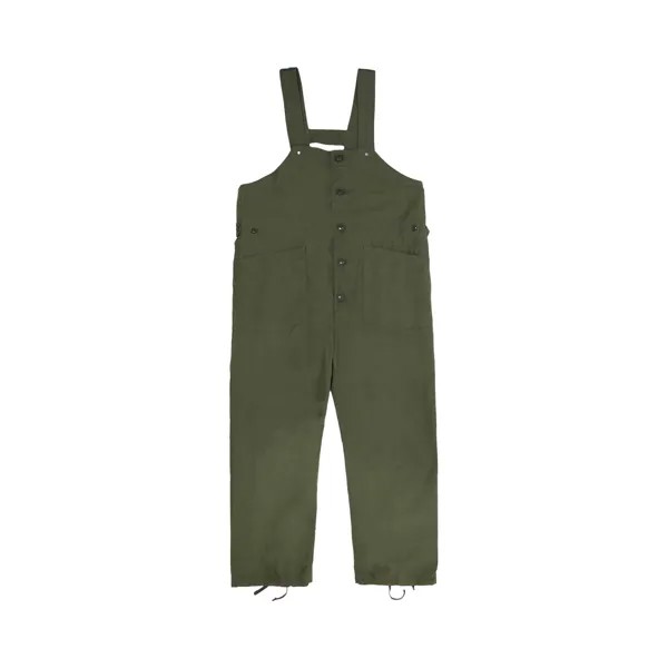 Комбинезон из хлопка с рипстопом Engineered Garments, цвет Оливковый
