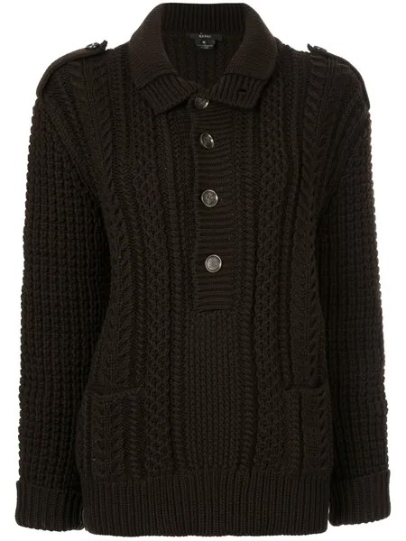Gucci Pre-Owned вязаный джемпер с косами