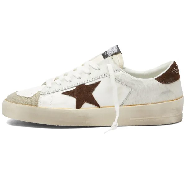 Кеды Golden Goose Stardan Leather, кремовый