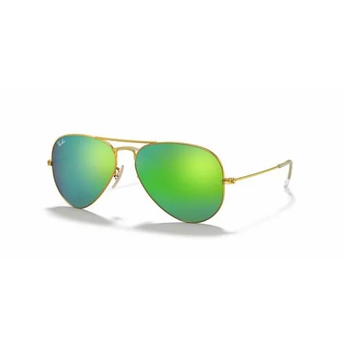 Солнцезащитные очки Ray-Ban, зеленый, золотой