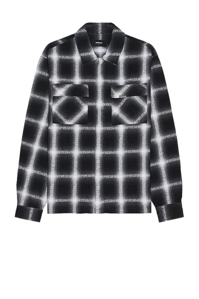 Рубашка REPRESENT Flannel, цвет Black/white