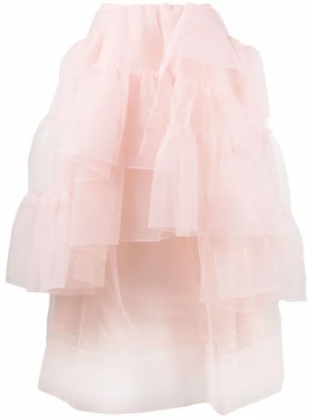 Simone Rocha юбка из тюля с оборками