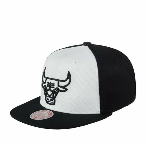 Бейсболка Mitchell & Ness, размер 0, белый, черный