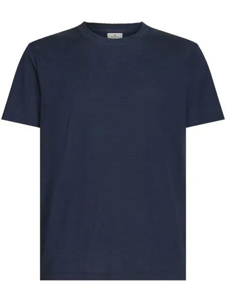 ETRO paisley-print cotton T-shirt, синий