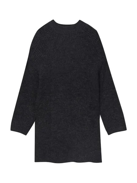 Вязаное платье Pull&Bear, антрацит