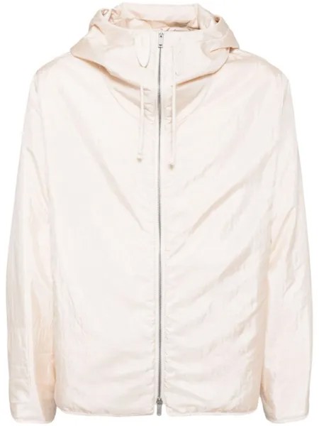 Jil Sander пуховик с капюшоном, нейтральный цвет