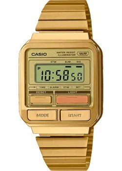 Японские наручные  мужские часы Casio A120WEG-9A. Коллекция Vintage