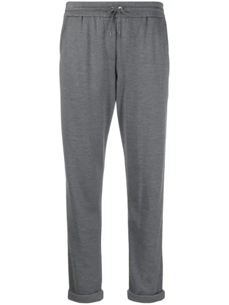 Brunello Cucinelli зауженные спортивные брюки, серый