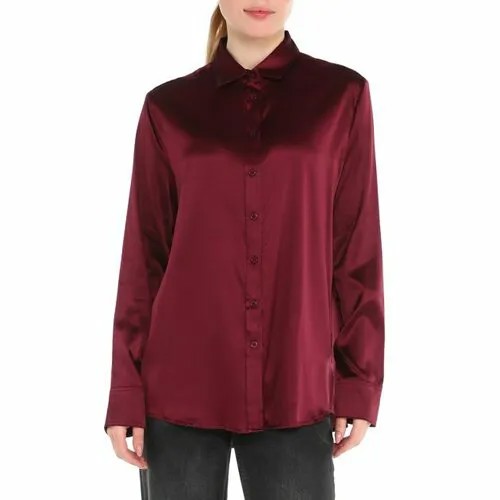 Рубашка Maison David, размер XS, бордовый