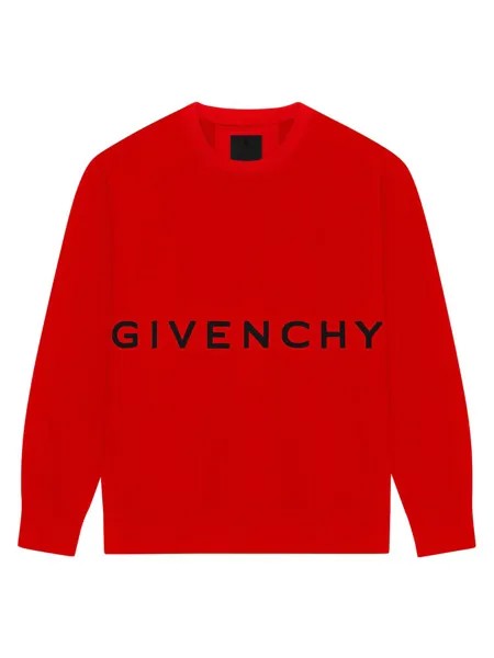 Толстовка Slim Fit из вышивки Felpa Givenchy, красный