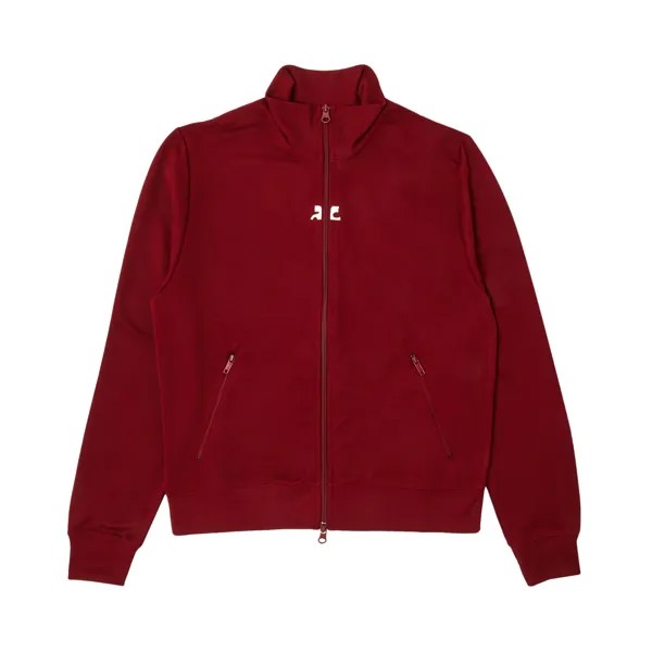 Спортивный костюм Courrèges, куртка интерлок, красный