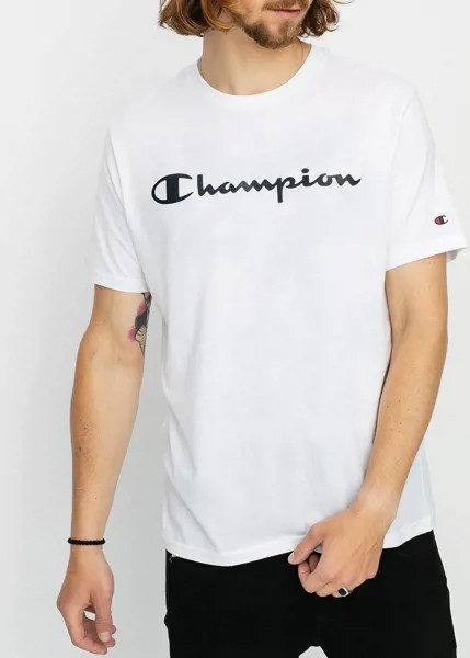 Футболка мужская Champion Legacy American Classics Crewneck T-Shirt белая M