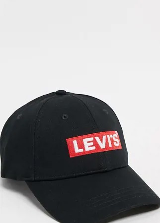 Черная кепка с логотипом Levi's – эксклюзивно для ASOS-Черный цвет