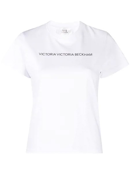 Victoria Victoria Beckham футболка с круглым вырезом и логотипом