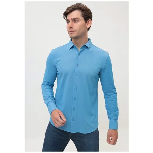 Рубашка GREG, размер 174-184/50, голубой