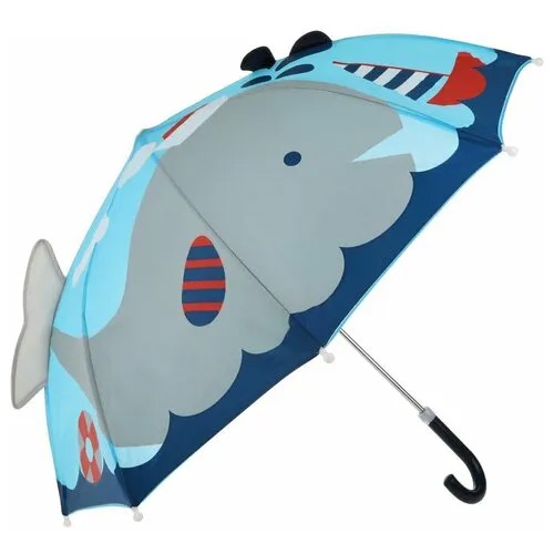 Зонт-трость Mary Poppins, голубой, серый