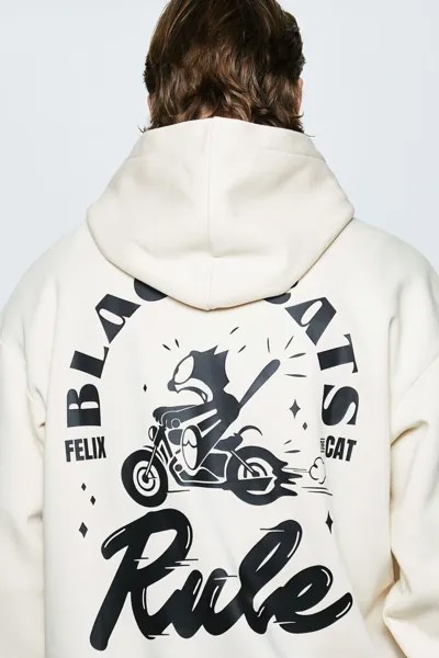 Свободная толстовка с капюшоном H&M, бежевый