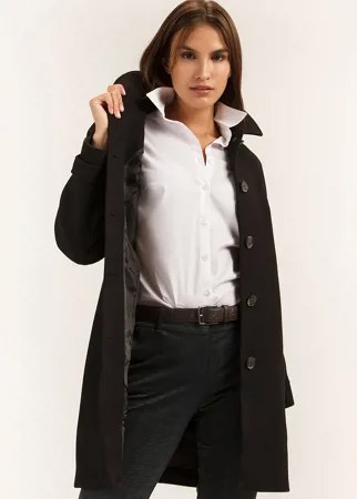 Пальто женское Finn Flare A19-12024 черное L