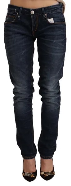 ACHT Jeans Синие джинсовые брюки скинни из хлопка с заниженной талией s. W26 Рекомендуемая розничная цена 250 долларов США.