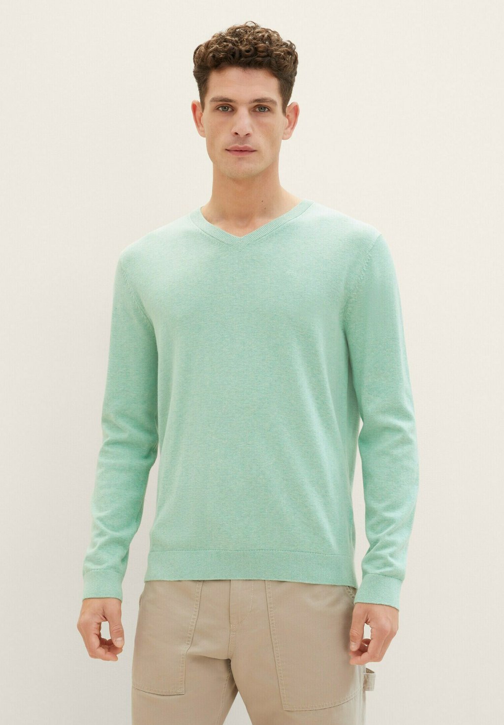 Вязаный свитер TOM TAILOR, цвет soft jade melange