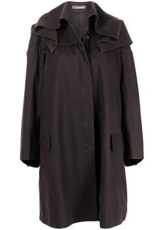 Issey Miyake Pre-Owned пальто со сборками