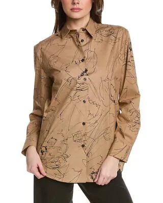 Рубашка женская Piazza Sempione коричневая 40