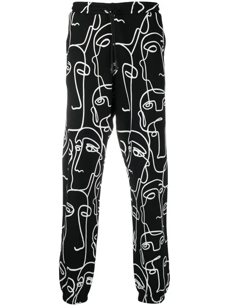 Marcelo Burlon County of Milan спортивные брюки с принтом Faces