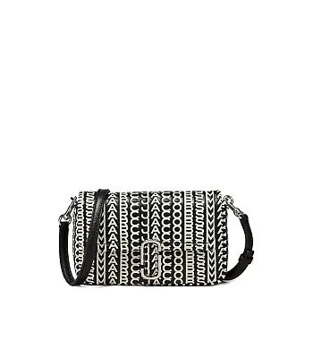 Marc Jacobs The Monogram J Marc Mini Black White Bag Woman
