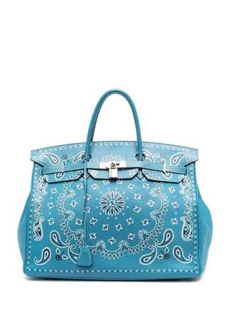 Hermès сумка Customised Bandana Birkin pre-owned