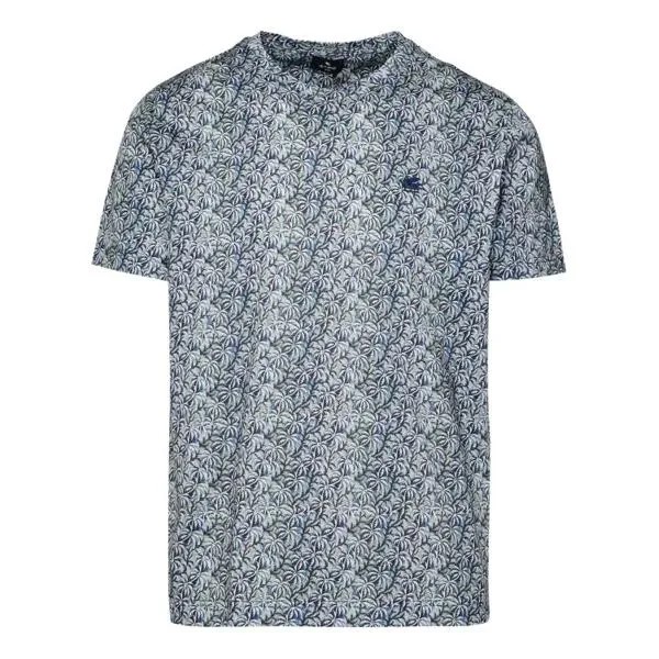 Футболка cotton t-shirt Etro, синий