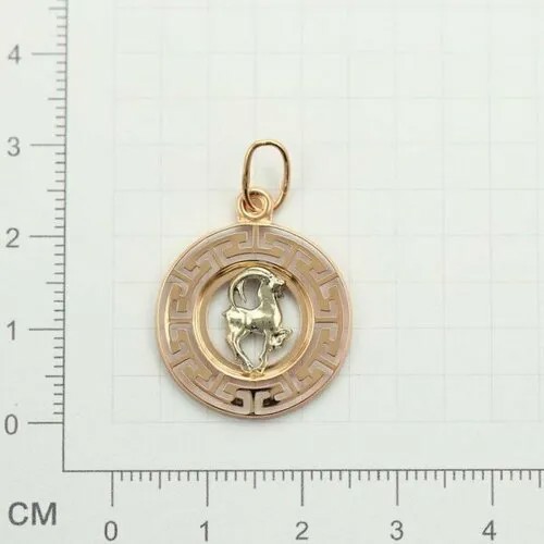 Подвеска GOLD CENTER, красное золото, 585 проба