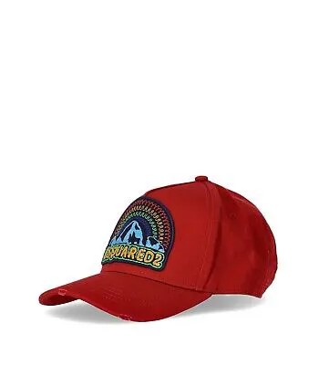 Dsquared2 Patch Brick Красная бейсболка Мужчина