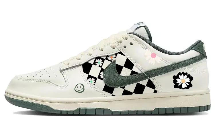 Кроссовки Nike Dunk Skateboarding Shoes Unisex Low-top Green/White, зеленый