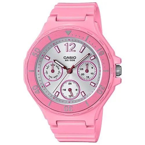 Наручные часы CASIO LRW-250H-4A3, розовый, серебряный