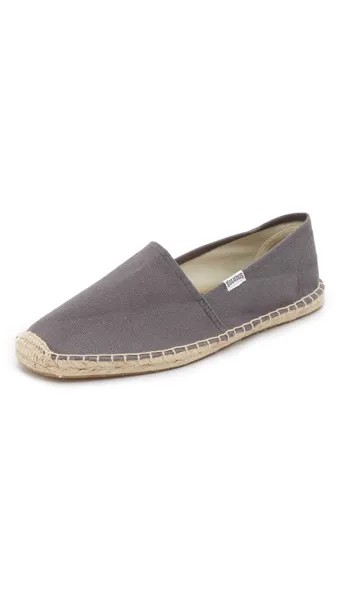 Эспадрильи Soludos Dali Canvas Slip On, угольный